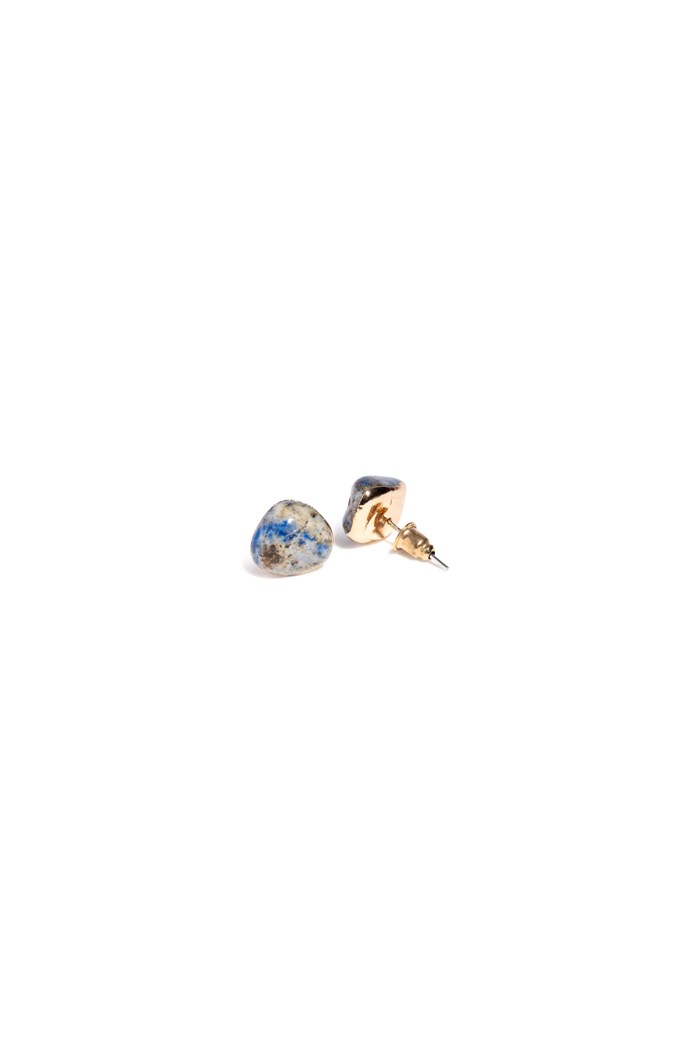 Lapis Lazuli Crystal Studded Earrings THIRD EYE + THROAT
